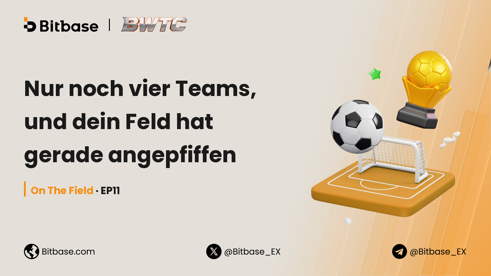Nur noch vier Teams, und dein Feld hat gerade angepfiffen