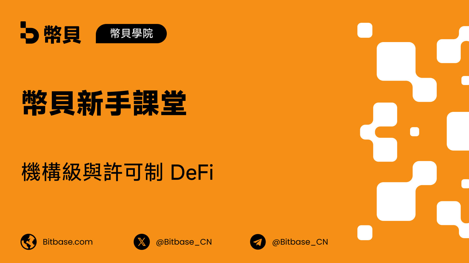 機構級與許可制 DeFi