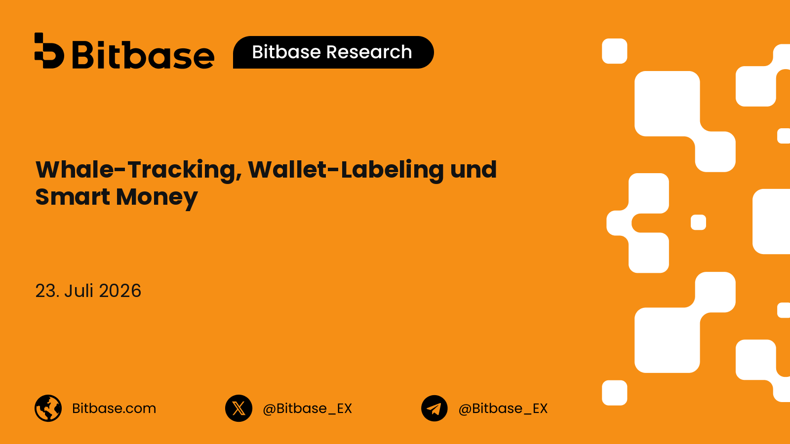 Whale-Tracking, Wallet-Labeling und Smart Money: eine Wallet-Entitäten-Taxonomie und ein forensisches Erkennungs-Framework