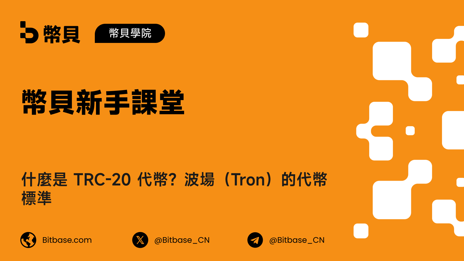 什麼是 TRC-20 代幣?波場(Tron)的代幣標準