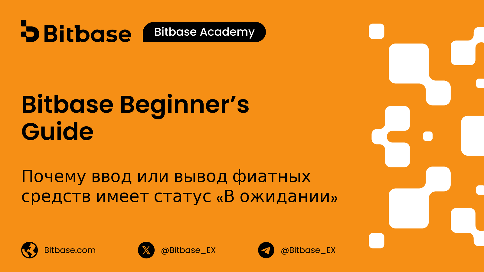 Почему ввод или вывод фиатных средств имеет статус «В ожидании»
